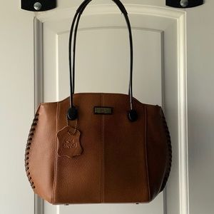 Bessel Brown Leather Handbag